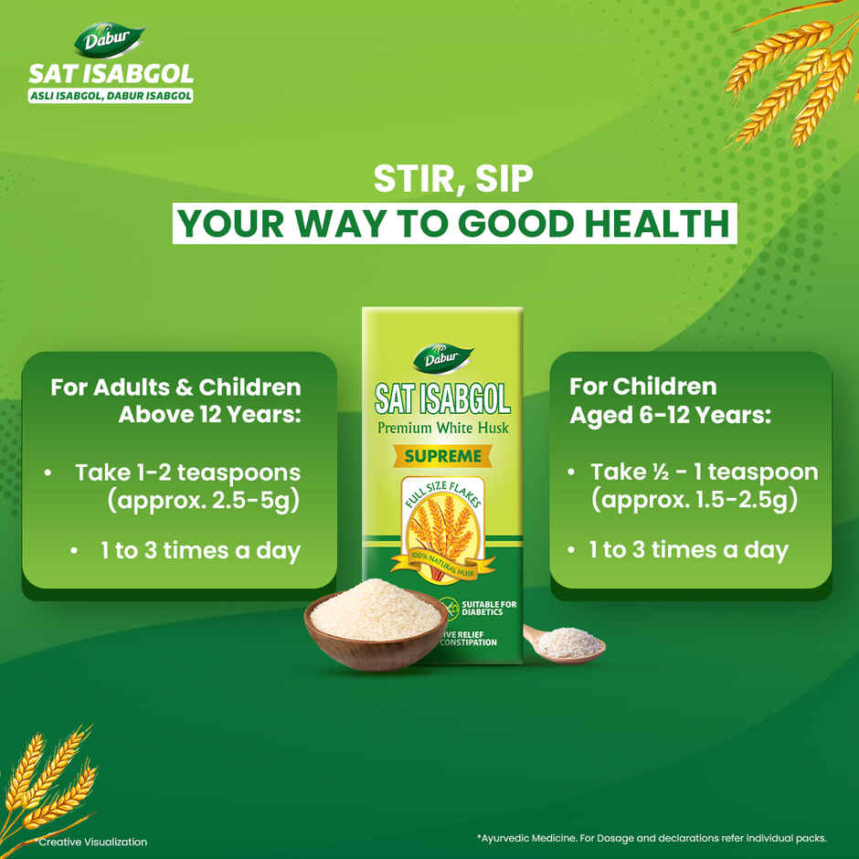 Dabur Sat Isabgol Powder 180g