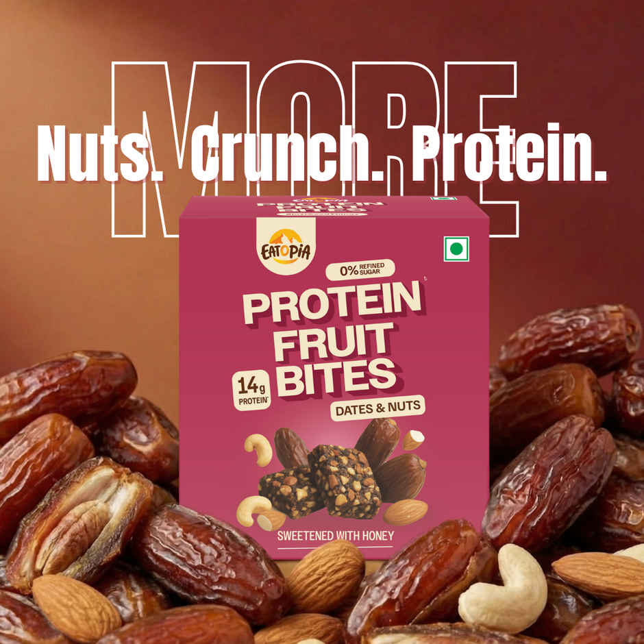 Eatopia Dates & Nuts Protein Fruit Bites | 14g Protein