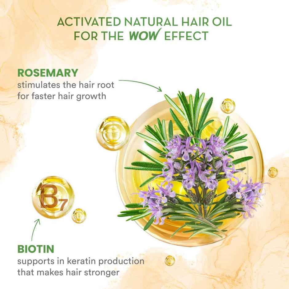 Wow Skin Science Rosemary With Biotin Hair Oil