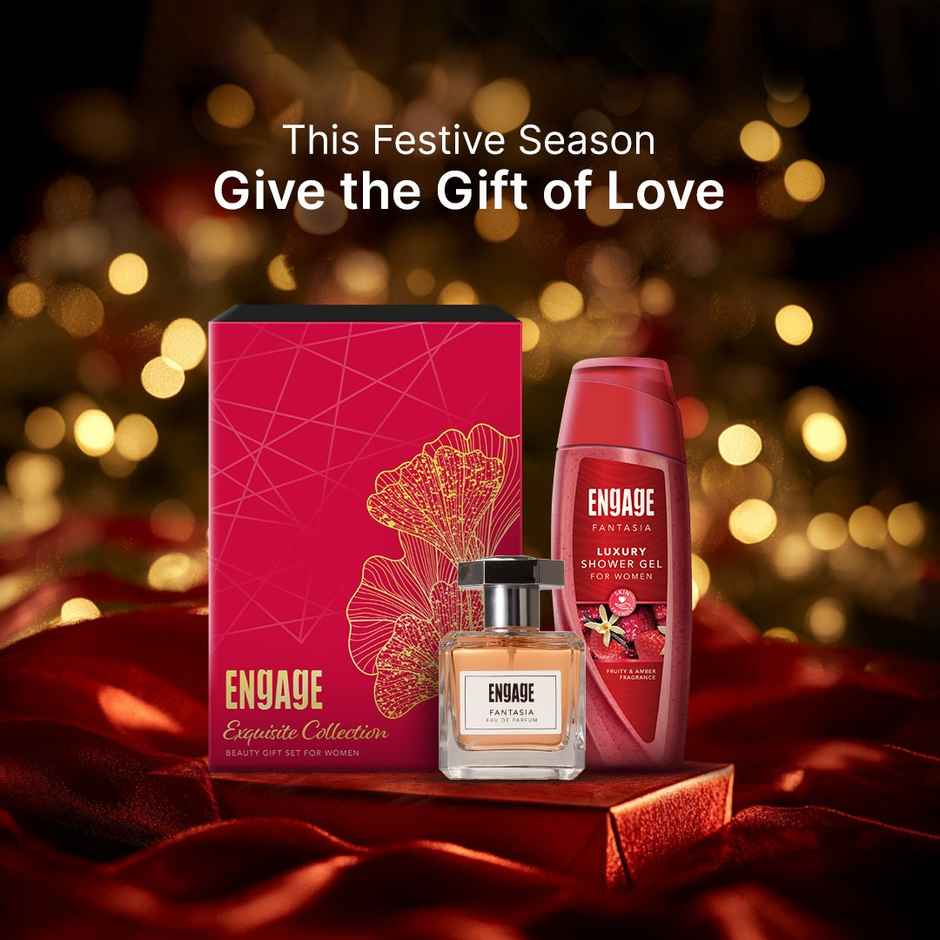 Engage Exquisite Collection Luxury Beauty Gift Set For Women, Combo Set Of 2 Large