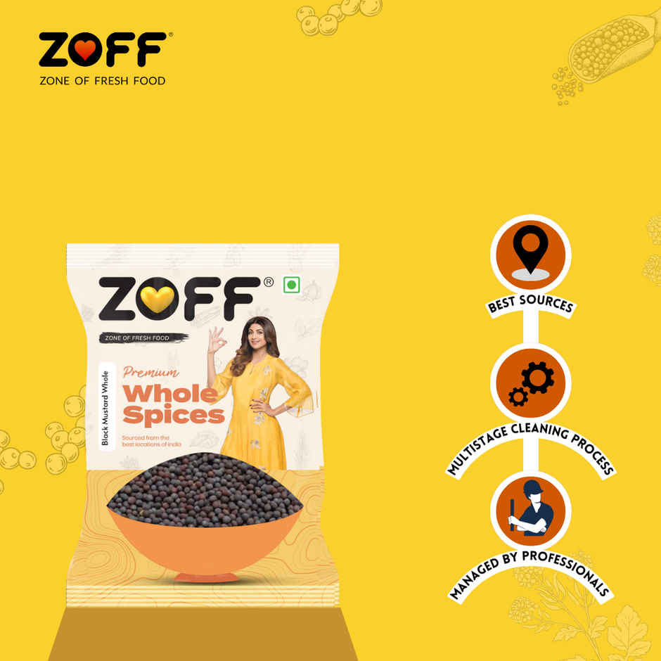 ZOFF Black Mustard Seeds Whole - Rai Combo 