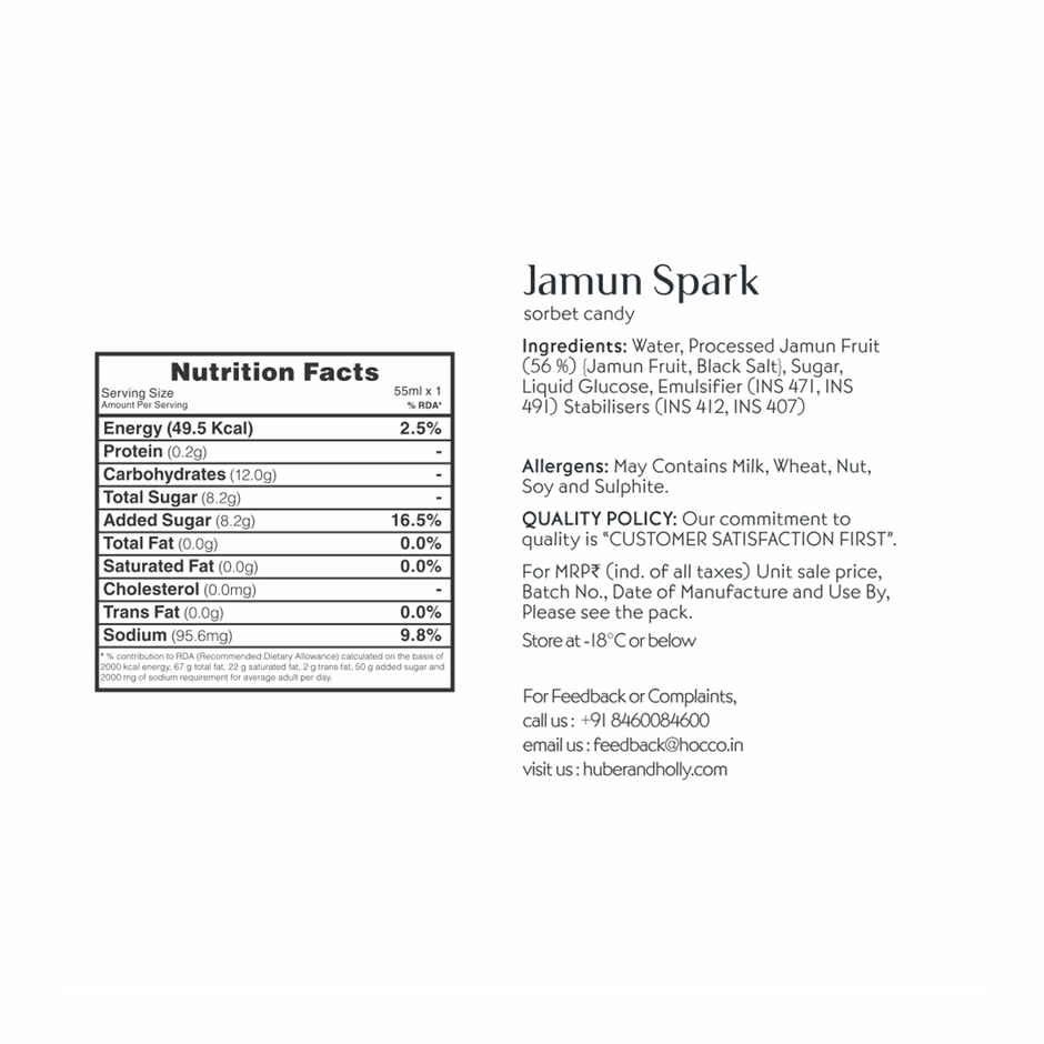 Huber & Holly Jamun Sorbet Ice Cream Stick Combo