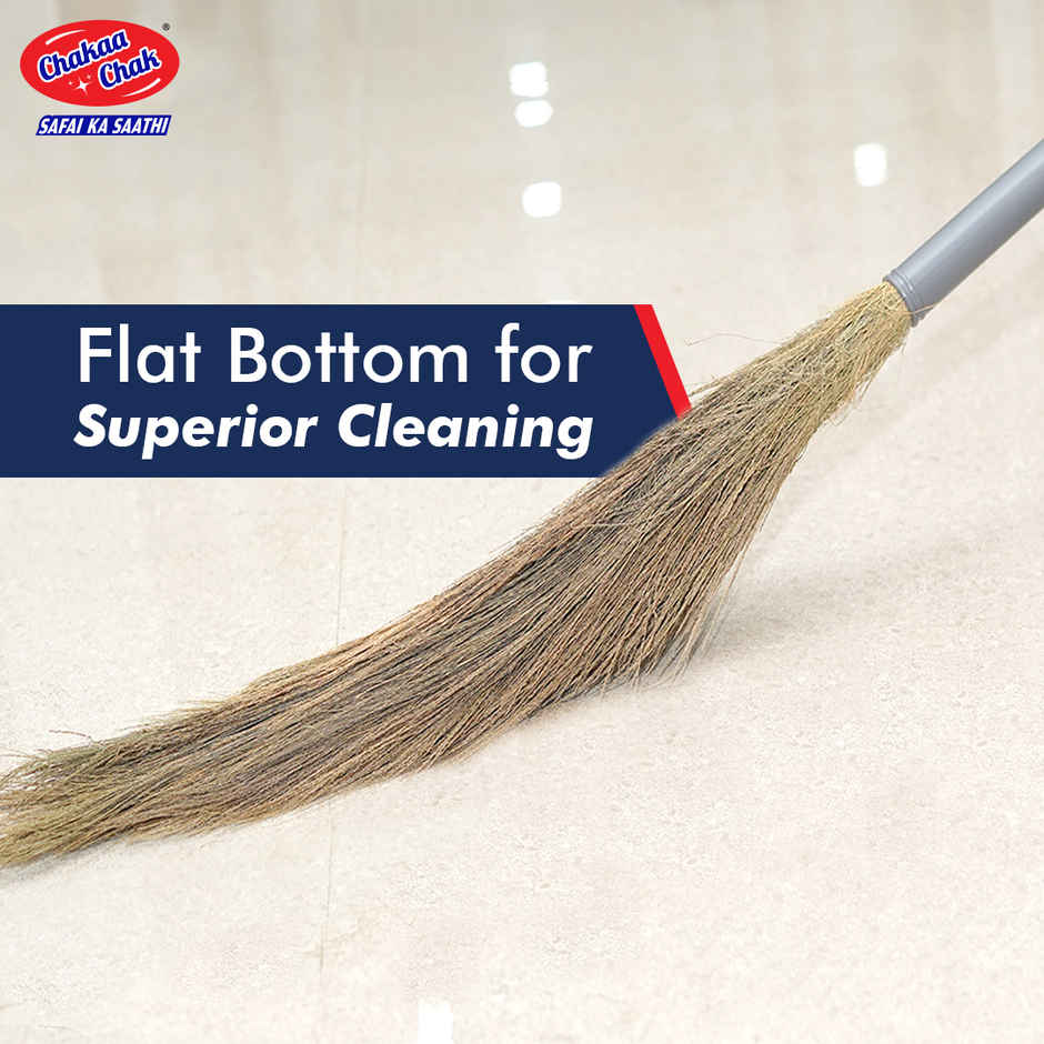 Chakaachak Eazo Grass Broom | 47.6 in | Grey