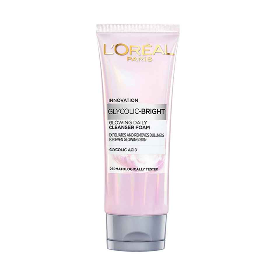 L'Oreal Paris Glycolic Acid Bright Daily Foaming Face Cleanser - Daily Glowing