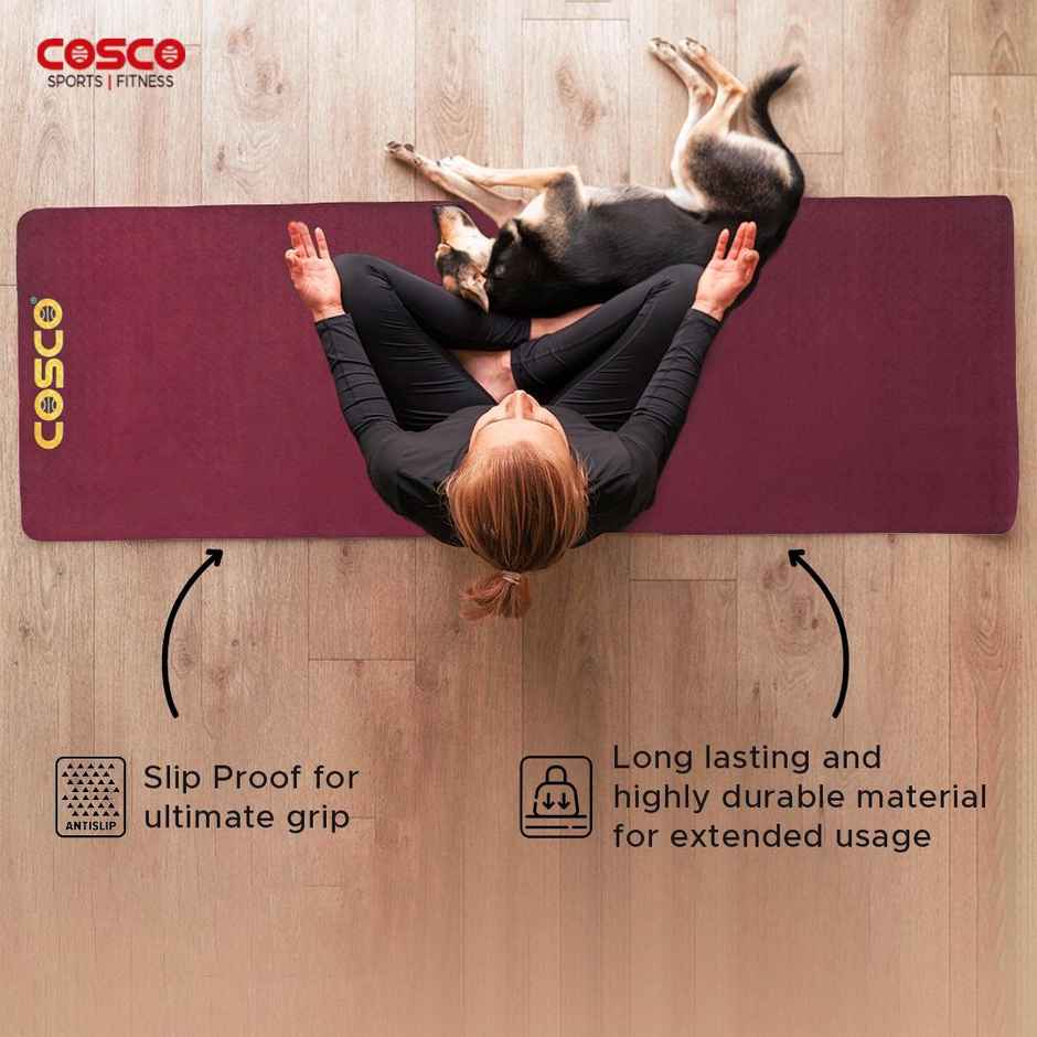 Cosco Yoga Mat Chakra-6Mm 1.00 Piece | Made In India - Assorted