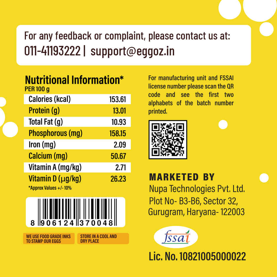 Eggoz Protein Rich Farm Fresh White Eggs Combo