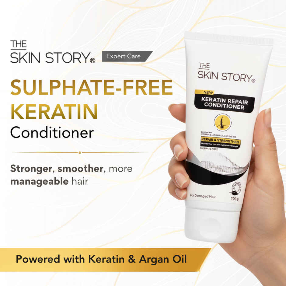 The Skin Story Keratin Conditioner For Coloured Treated Hair Repairs Damage & Frizz Sulphate Free