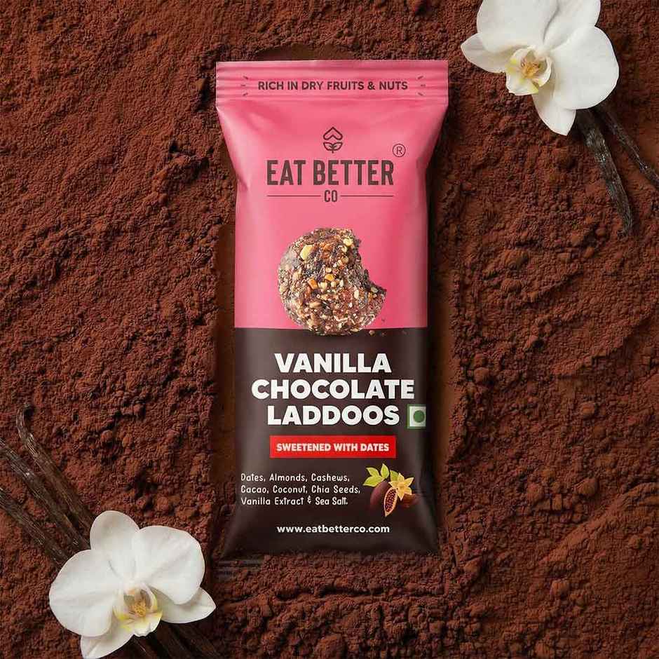 Eat Better Co Vanilla & Chocolate Laddoos High Protein, Truly Natural