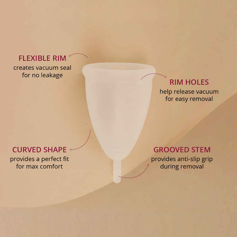 Carmesi Menstrual Cup | Medium | Softer for Easy Insertion | 100% Medical-Grade Silicone | Leak Free