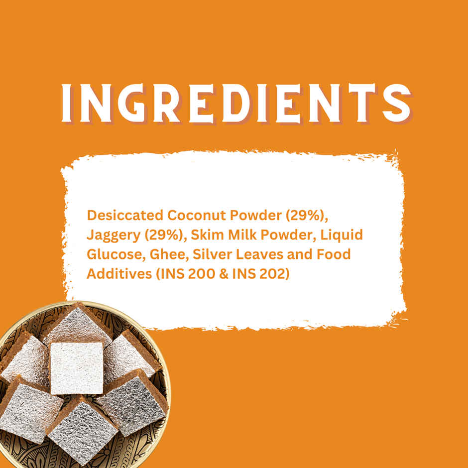 Daadi's Jaggery Coconut Burfi Ghee