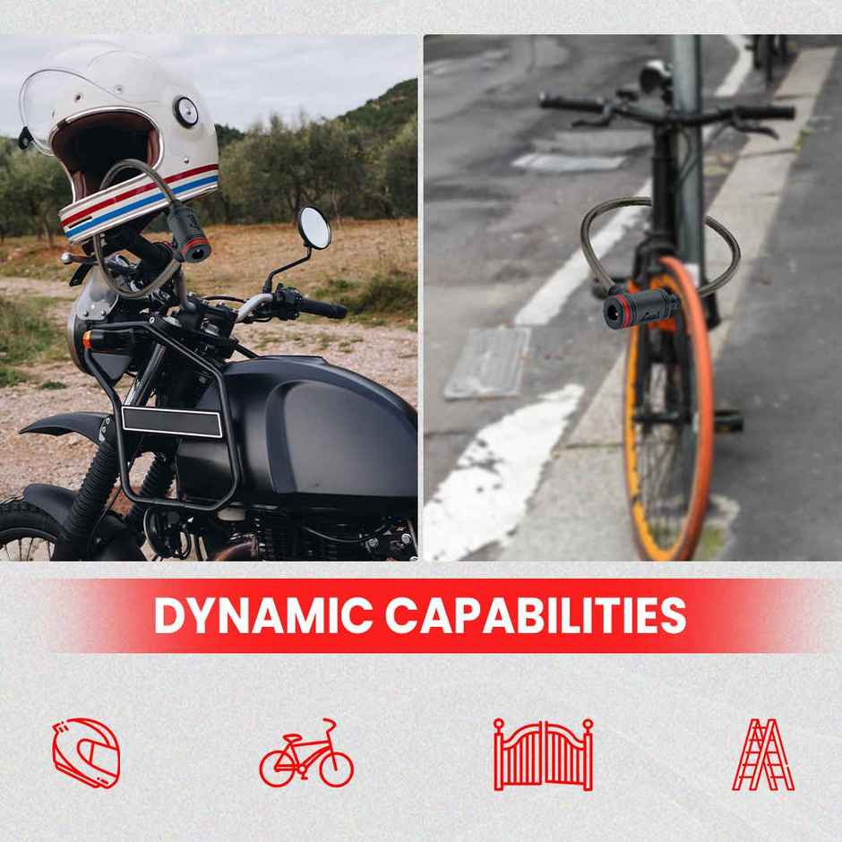 Link Multipurpose Cycles Cable Lock Assorted For also Bikes | Helmets or Scooters CL-03
