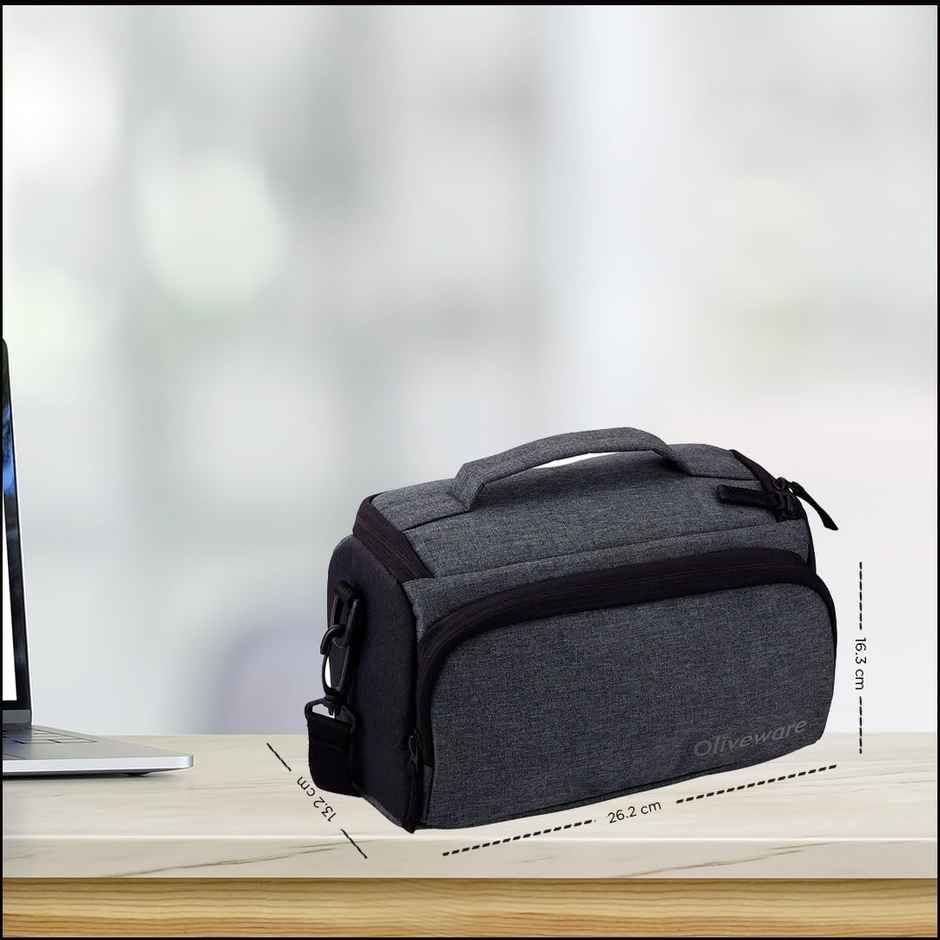 Oliveware Elite Glassware Sqaure Lunchbox - Grey