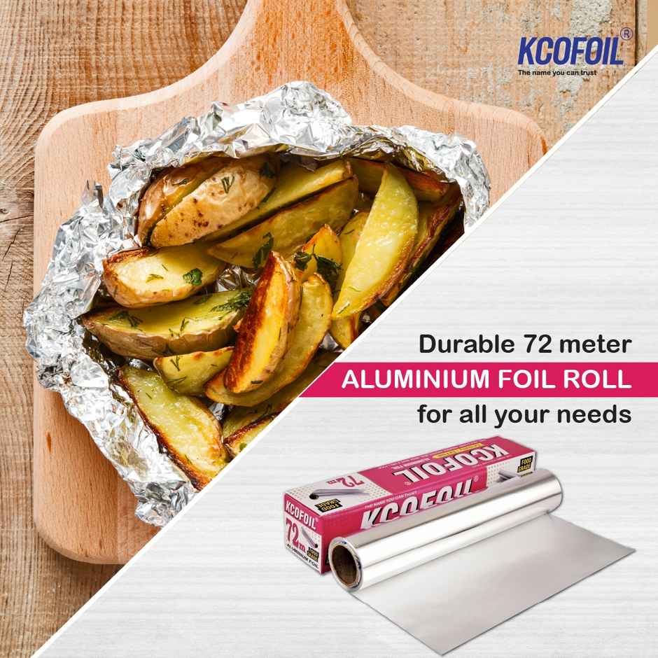 Kcofoil 72 m Aluminium Foil for Food Wrapping