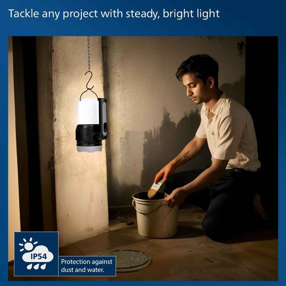 Philips Trek 5W Rechargeable Emergency Light |  2400 mAh Battery(Cool White + Warm White)