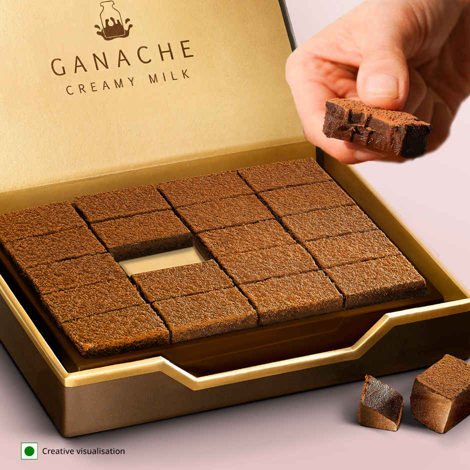 Fabelle Ganache Creamy Milk- 20 Smooth Handcrafted Chocolate Cubes Combo