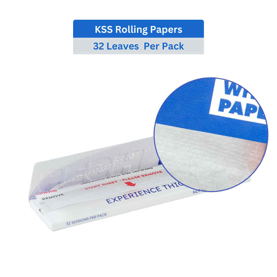 Sesh White Natural Rolling Paper KSS - 32 Leaves/Pack