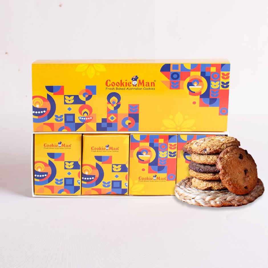 Cookie Man  Assorted Cookies & Chocolate Gift Box Hamper Pack