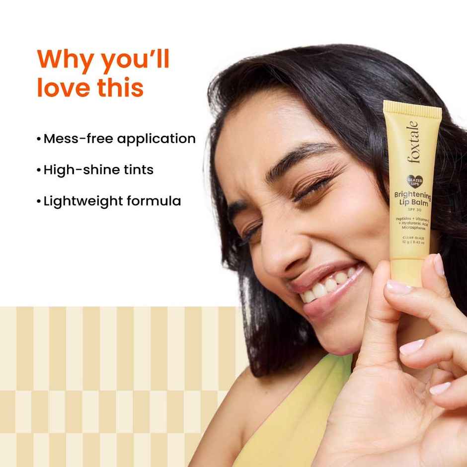 Foxtale SPF 30 Brightening Lip Balm with Peptitdes