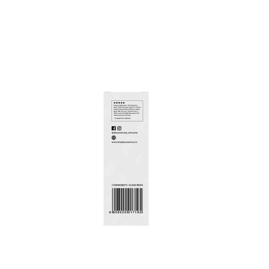 Deconstruct Gel Sunscreen SPF 50 PA ++++ | In-Vivo Tested | Lightweight