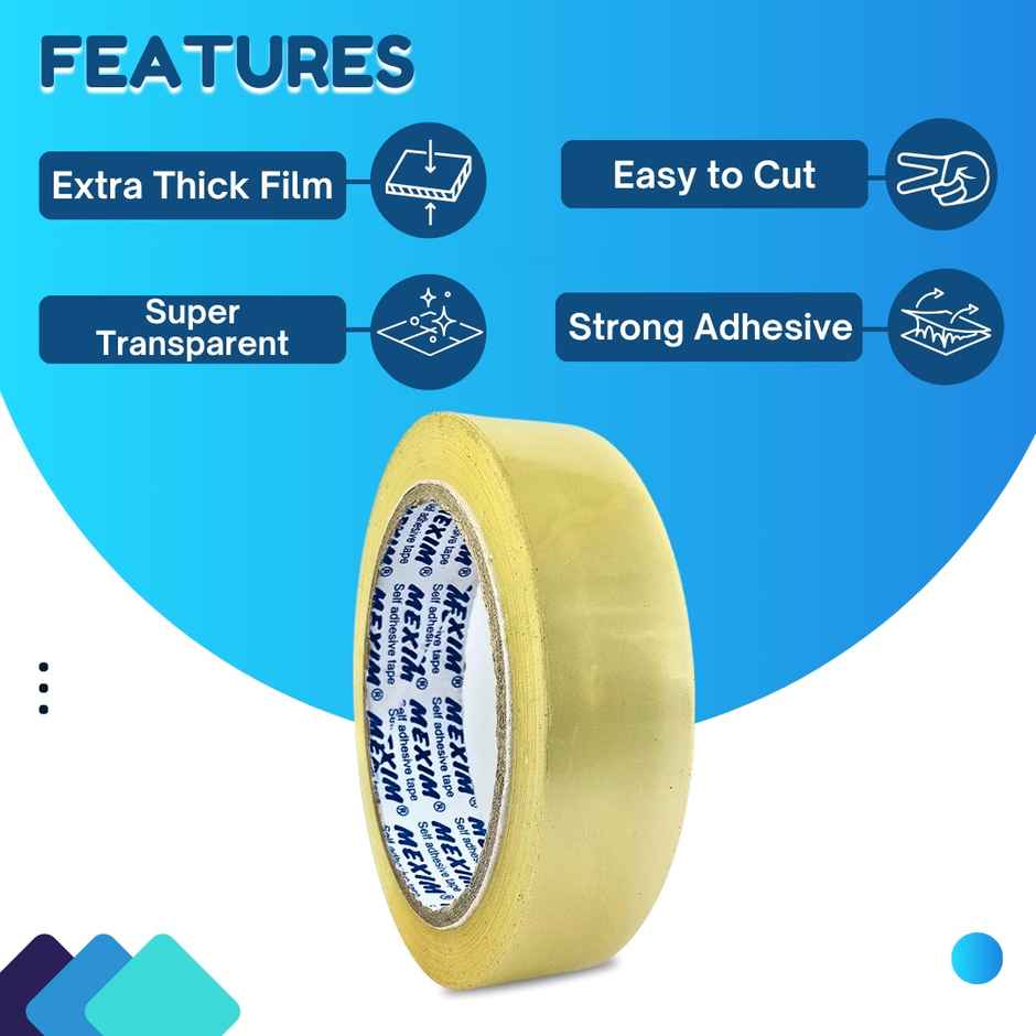 ABK Clear Bopp Packaging Tapes | 24 mm x 50 m | Pack of 2