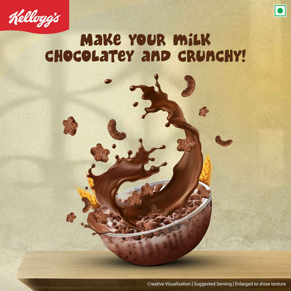 Kellogg's Multigrain Chocos Crunchy Bites | Source of Calcium & Fibre, High in Protein