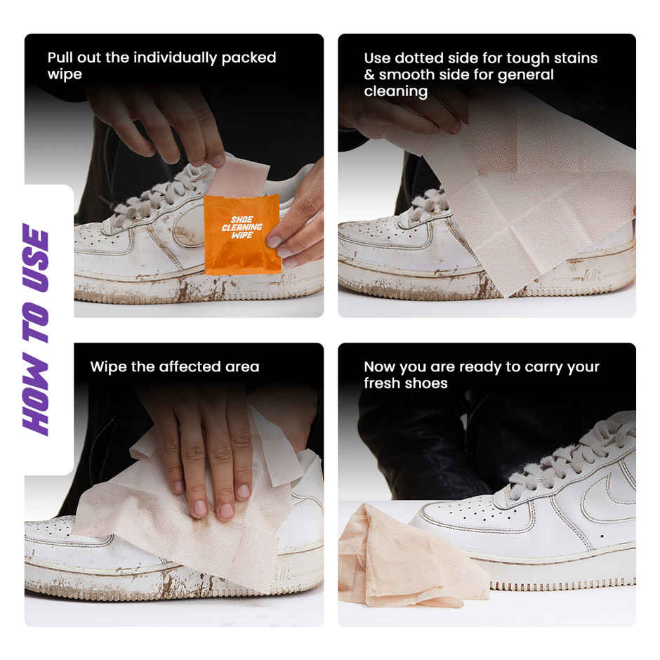 Sneakare Shoe Cleaning Wipes Pack of 24