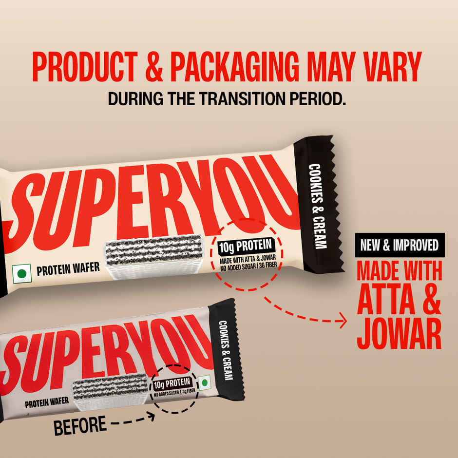 Superyou Cookies & Cream Protein Bar Combo   