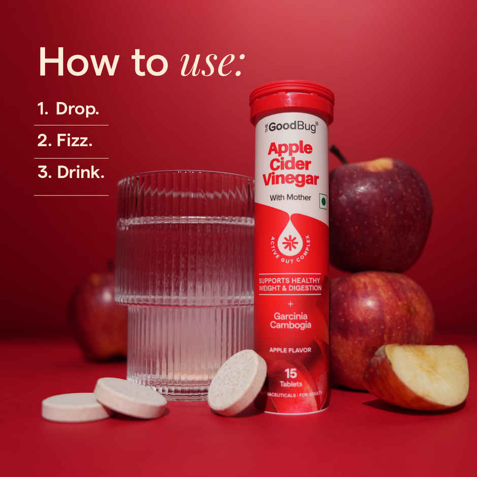 The Good Bug Apple Cider Vinegar Effervescent | For Weight Management & Digestive Support