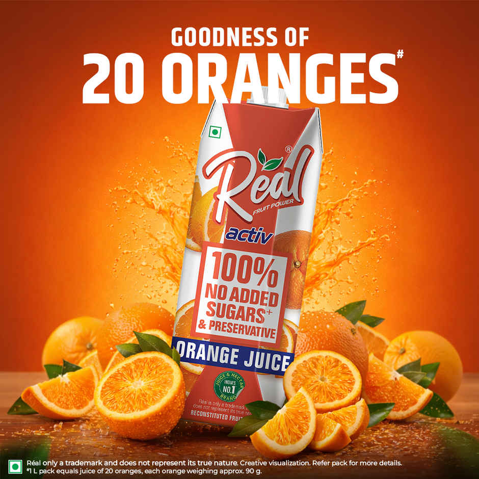 Real Activ Orange Juice | No Added Sugars & Preservatives