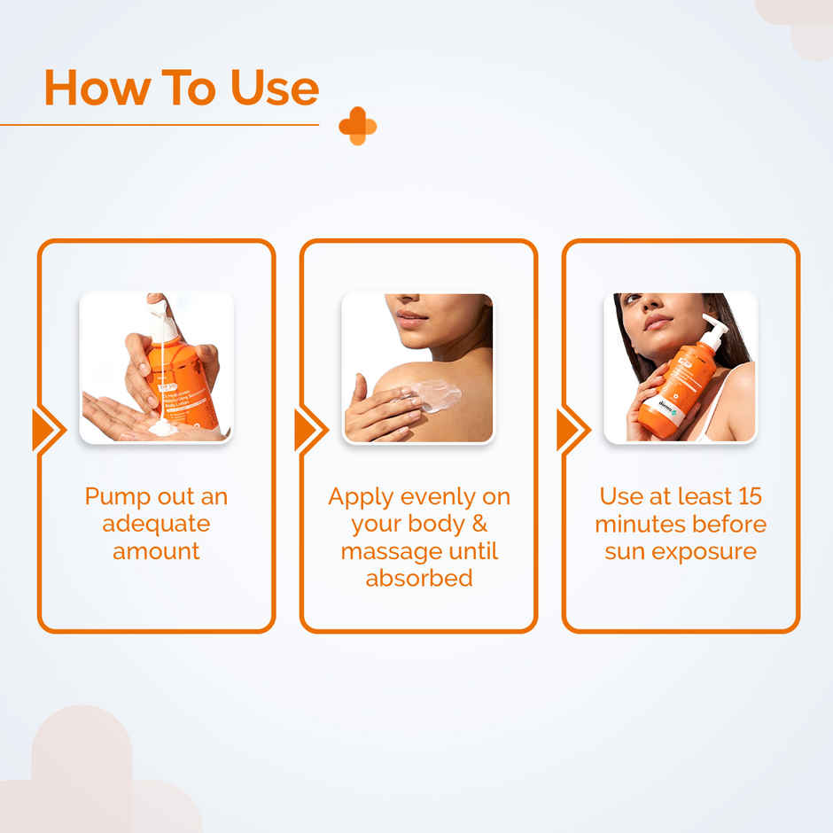 The Derma Co 1% Hyaluronic Moisturizing Sunscreen Body Lotion