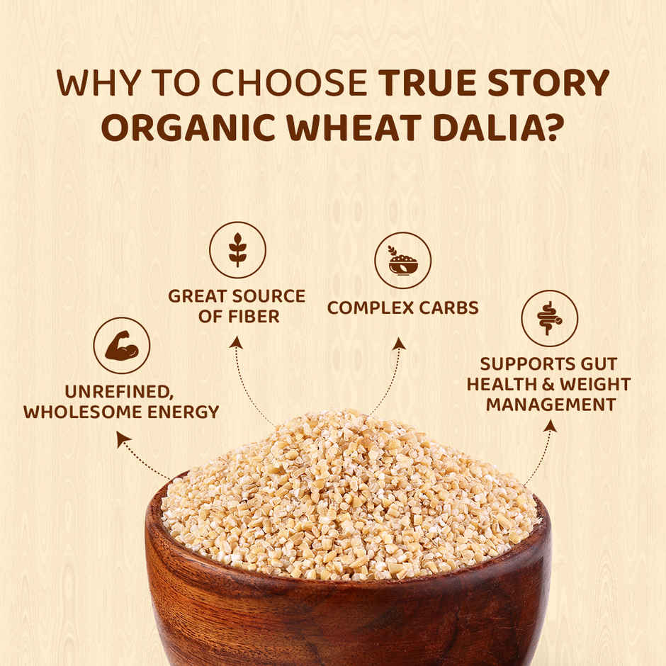 True Story Organic Wheat Daliya
