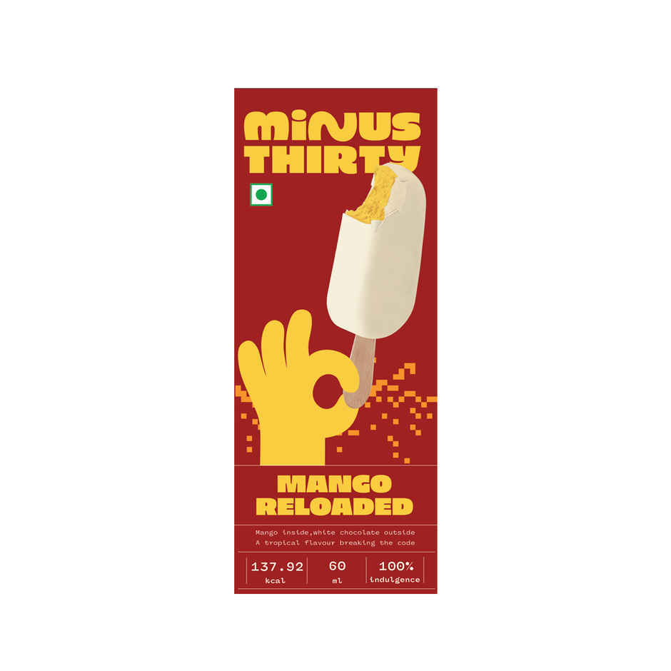 MINUS THIRTY Mango Reloaded Ice Cream Stick