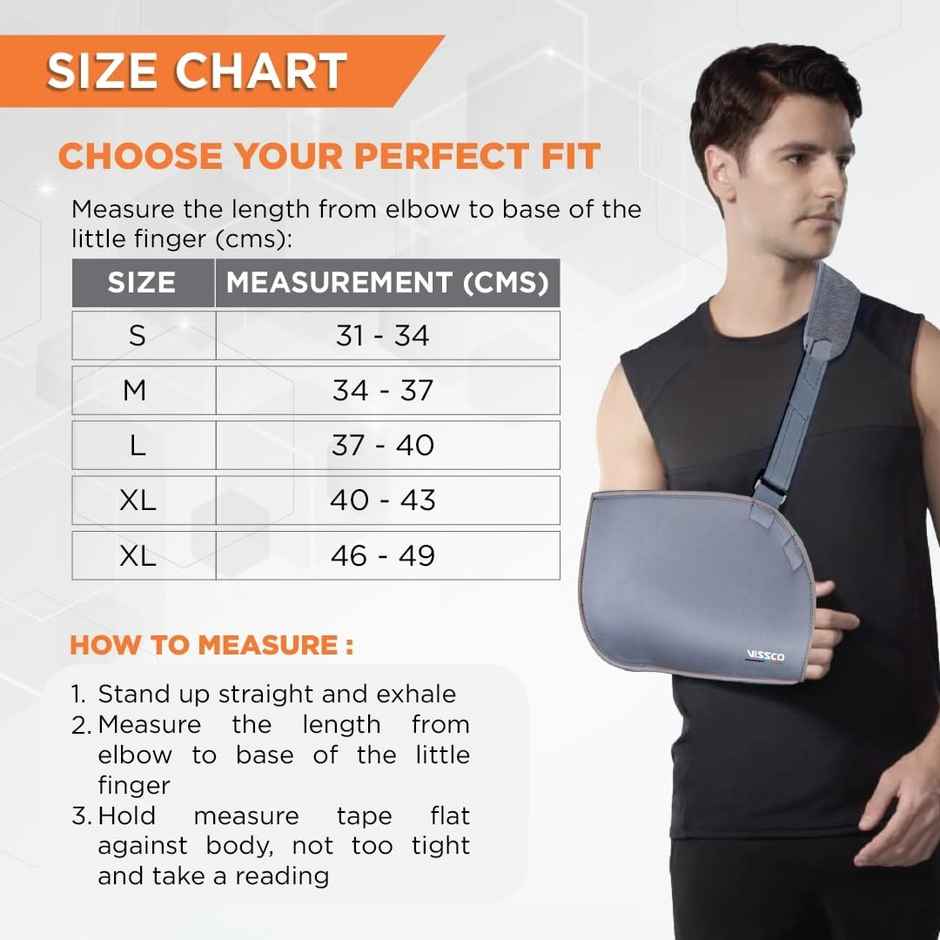 Arm Pouch Sling (Moderate Support) Grey XL