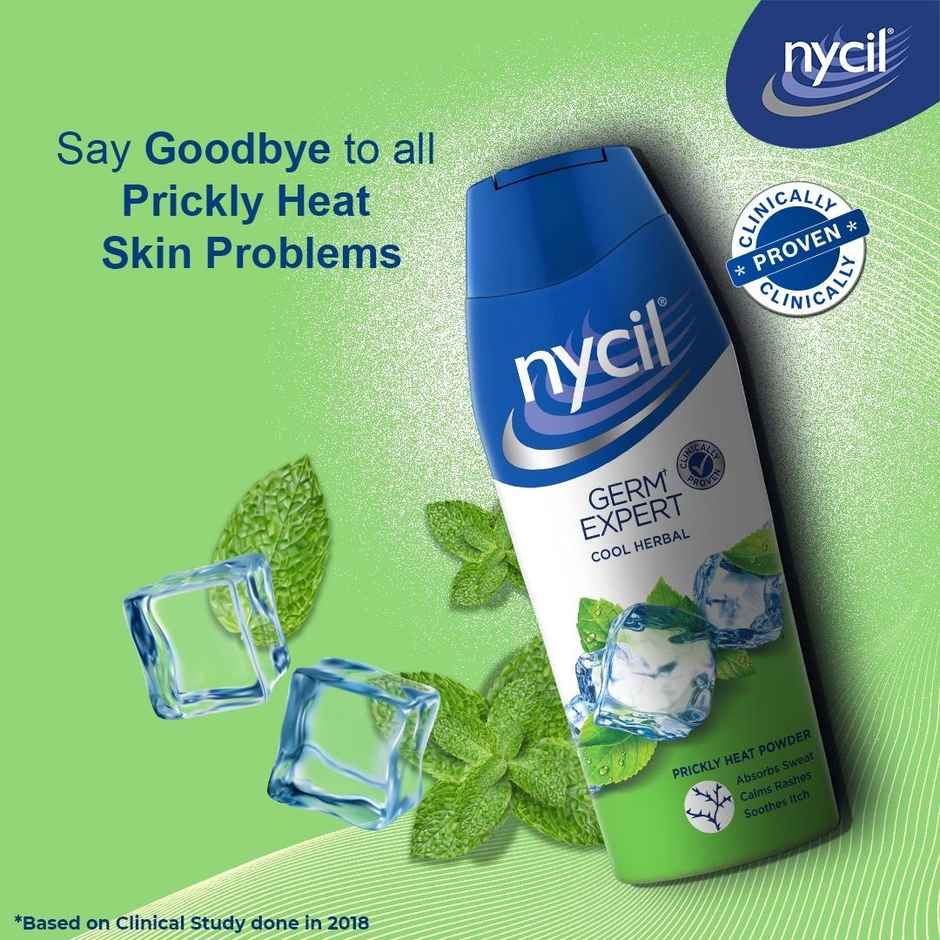 Nycil Germ Expert Cool Herbal Prickly Heat & Cooling Powder