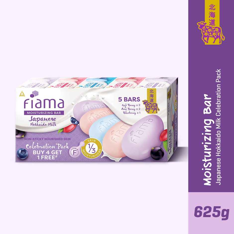 Fiama Skin Barrier Strengthening Moisturizing Soap Bar Combo Pack | Japanese Hokkaido Milk