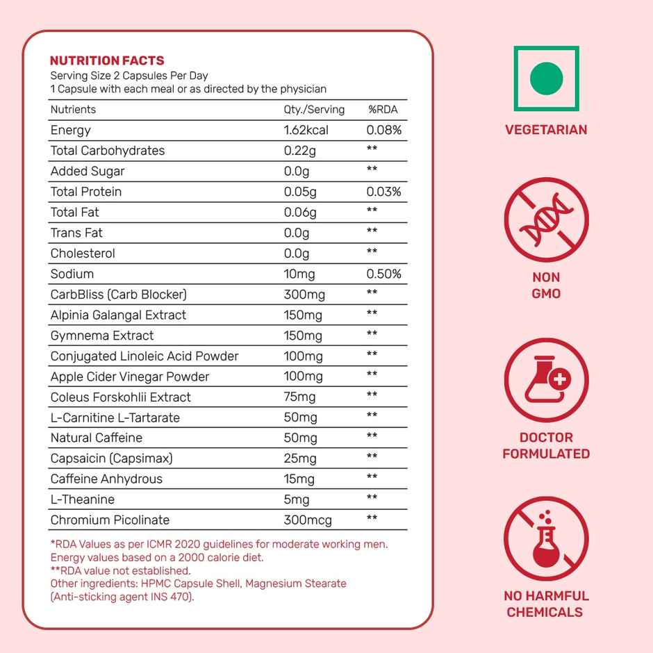 What's Up Wellness Daily Burner Weight Loss Capsules