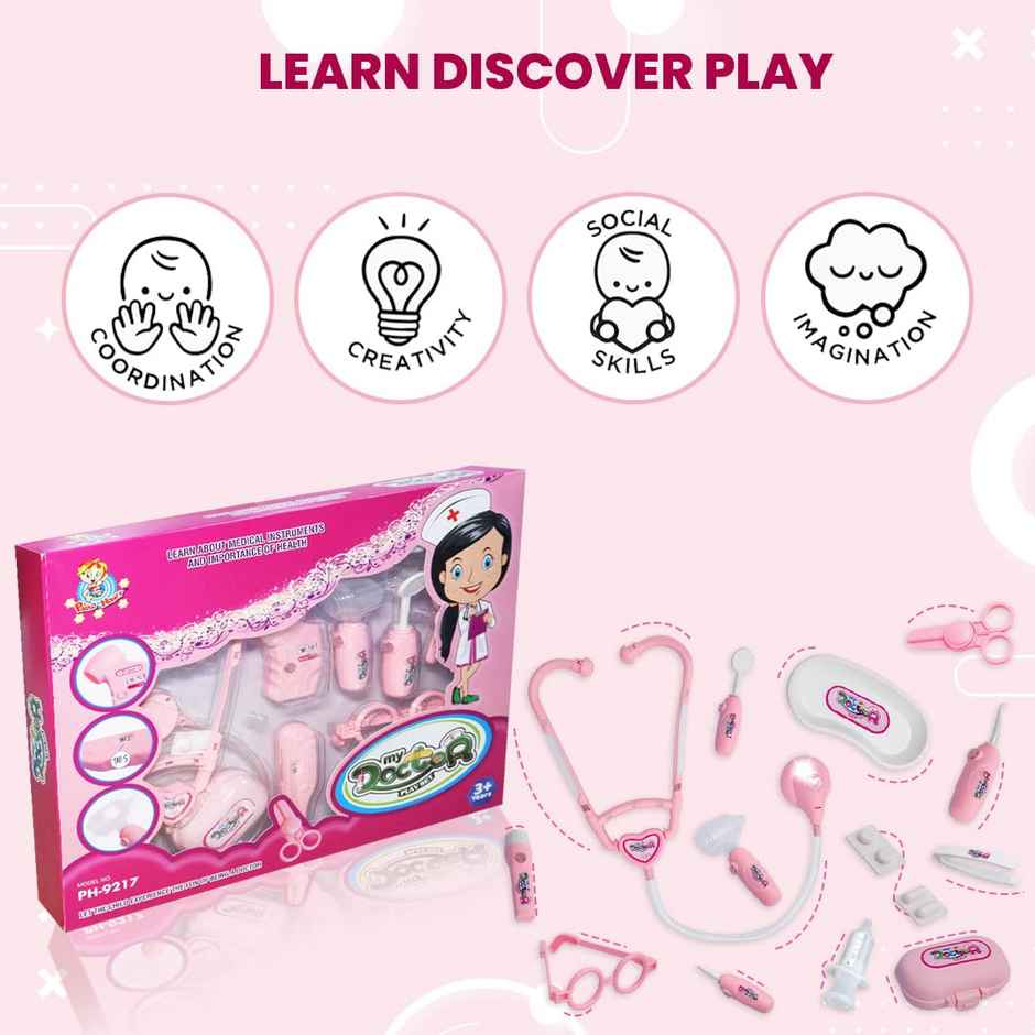 Anz Toy Pink My Doctor Set Pink Ph 9217