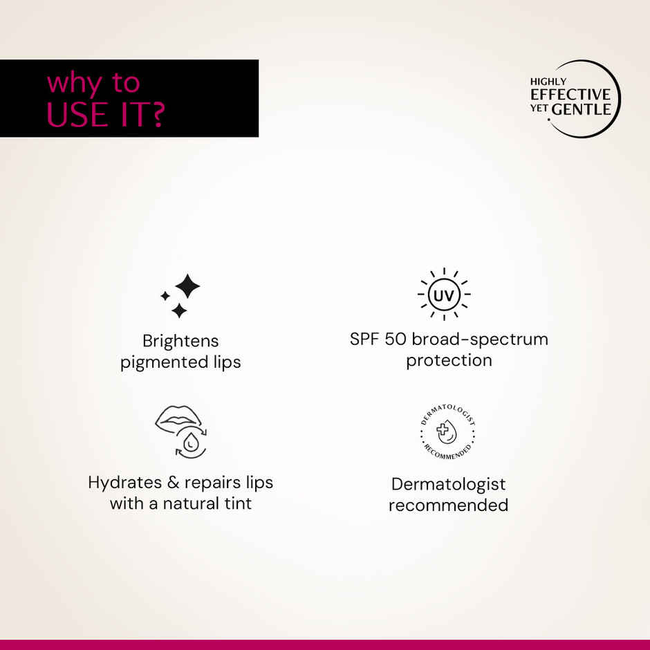 Deconstruct Tinted Brightening Lip Balm SPF 50 | In-Vivo Tested