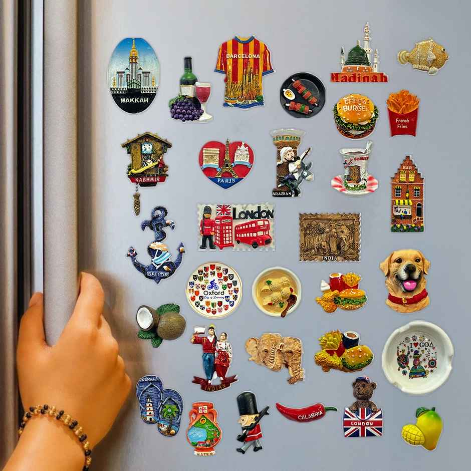 Chrome Paris 3D Fridge Magnet