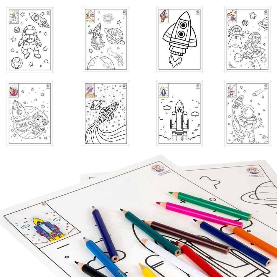 Ratna's Chandrayaan Colouring Kit | Assorted