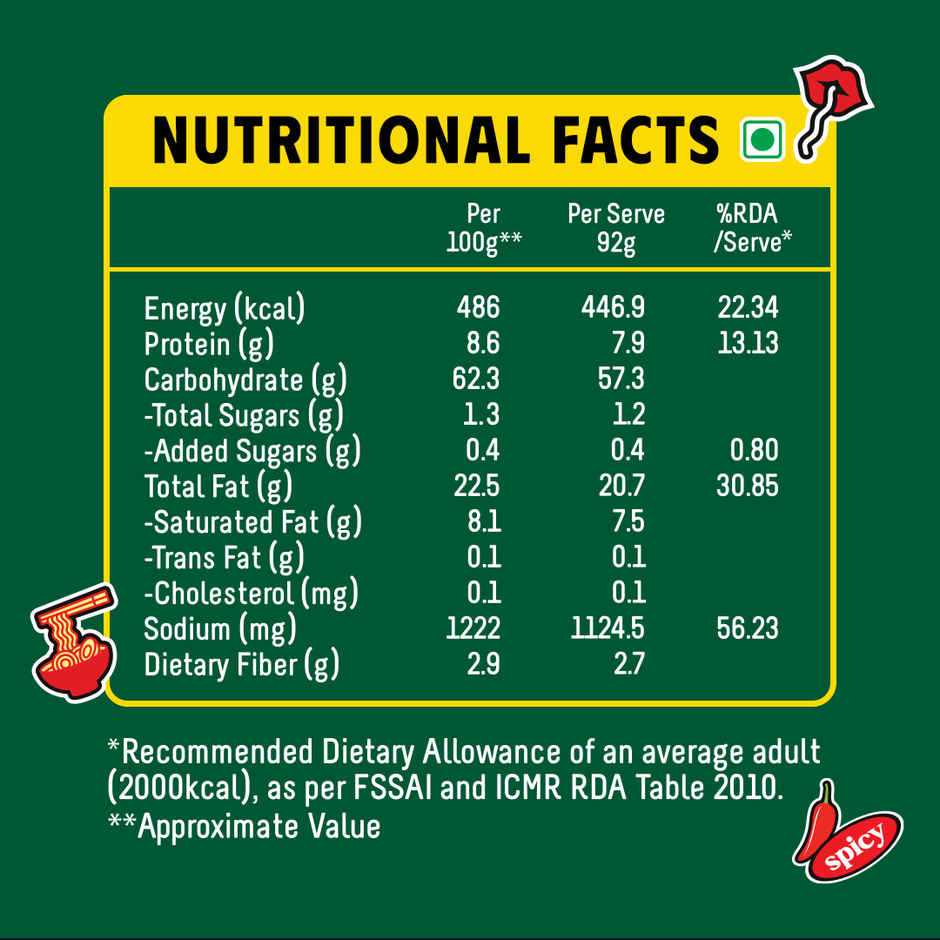 Masterchow K-Chow Korean Veg Instant Noodles(92gms) & Coca-Cola Soft Drink Can(300ml) Combo