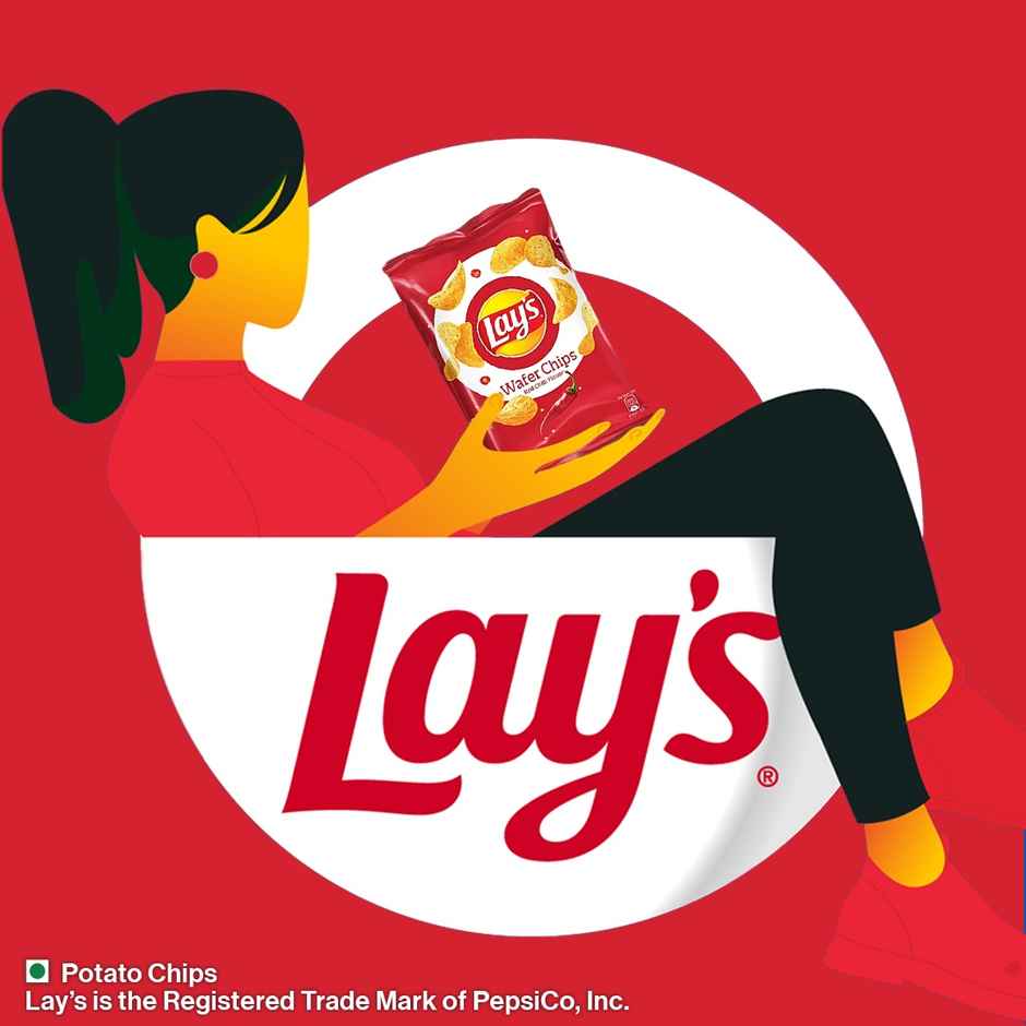 Lay's Wafer Chips Red Chilli | Spicy & Crispy