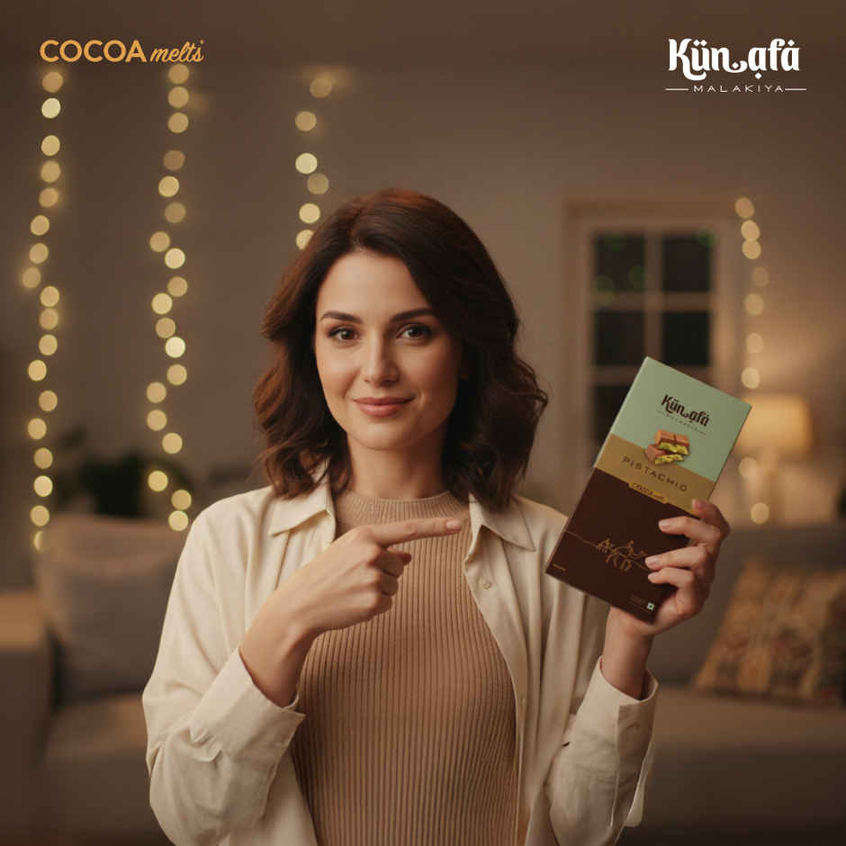 Cocoa Melts Dubai Pistachio Kunafa Chocolate Bar