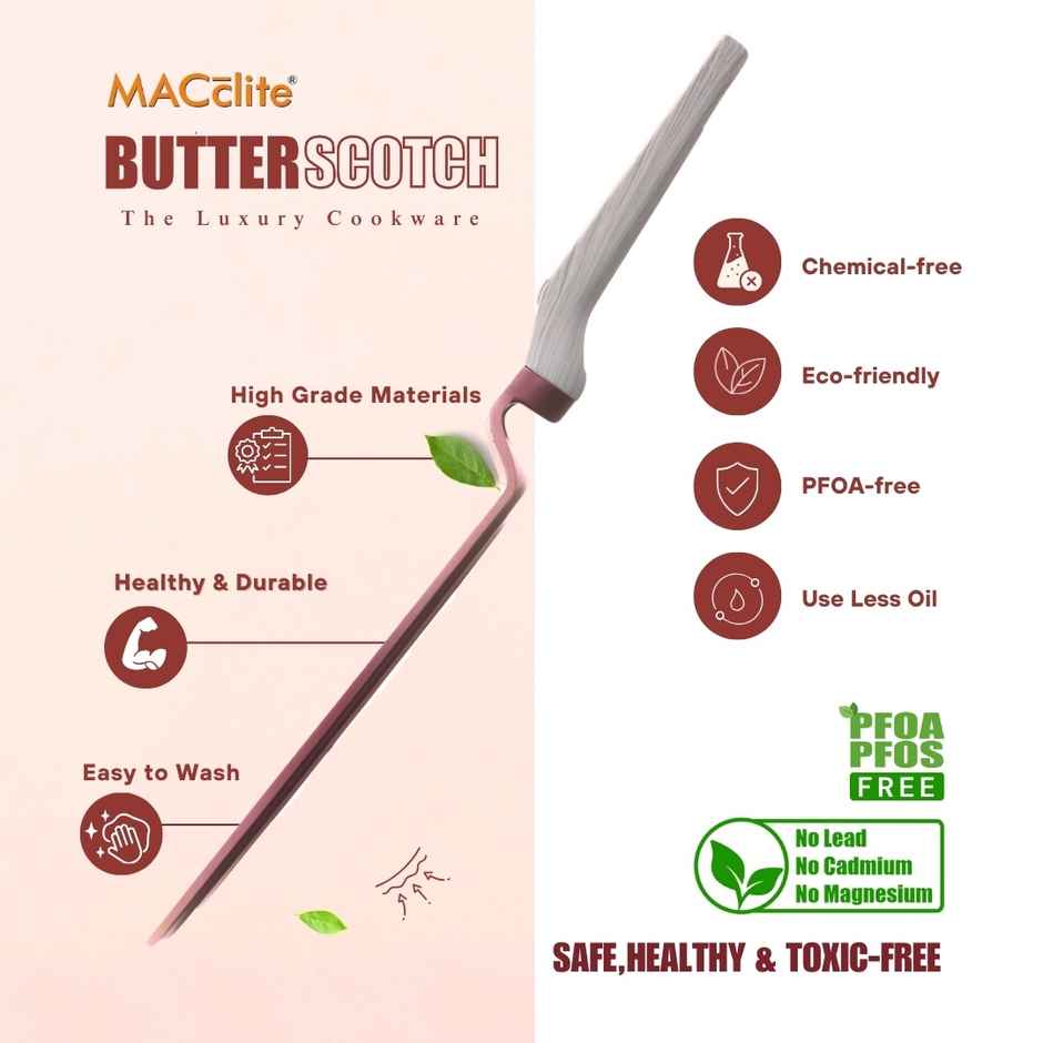 Macclite Non-Stick Flat Tawa | 20 cm | Induction Compatible