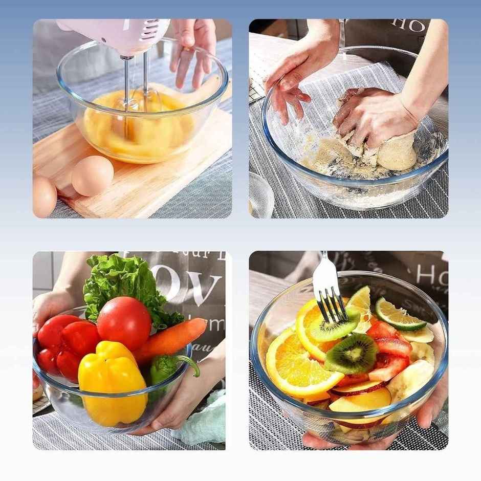 Femora Maggie Soup Microwave Bowl 400 ml 1 Pc Borosilicate Glass Microwave & Oven Safe