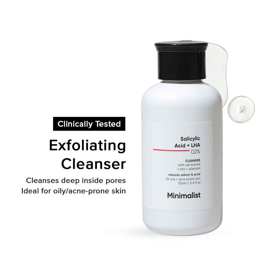 Minimalist 02% Salicylic Acid + LHA Face Cleanser Combo