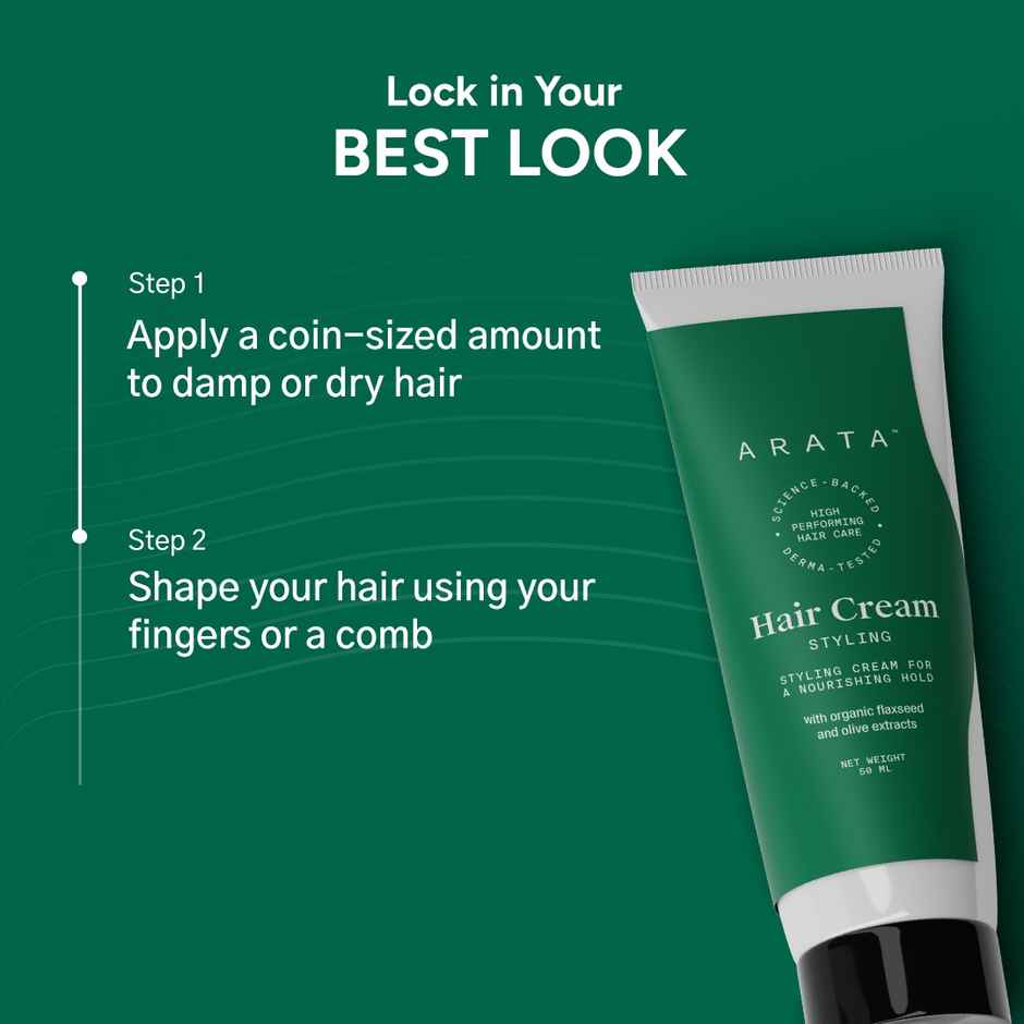 Arata Matte Look Hair Styling Cream (Medium Hold)