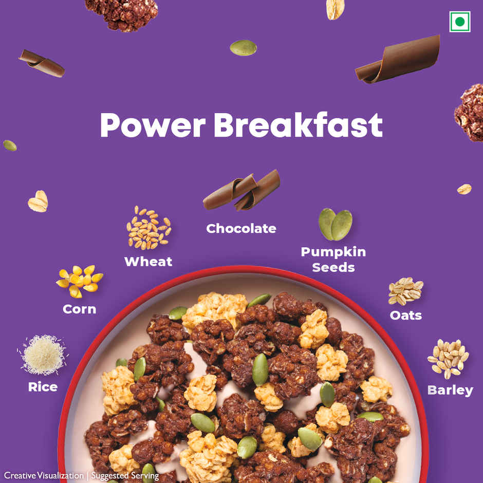 Kellogg's Crunchy Chocolate Cookie Crumble Granola | No Maida, No Palm Oil