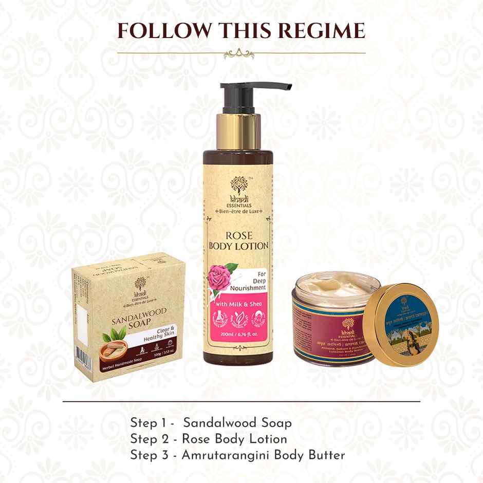 Khadi Essentials Sandalwood Herbal Handmade Soap For Clear And Healthy Skin