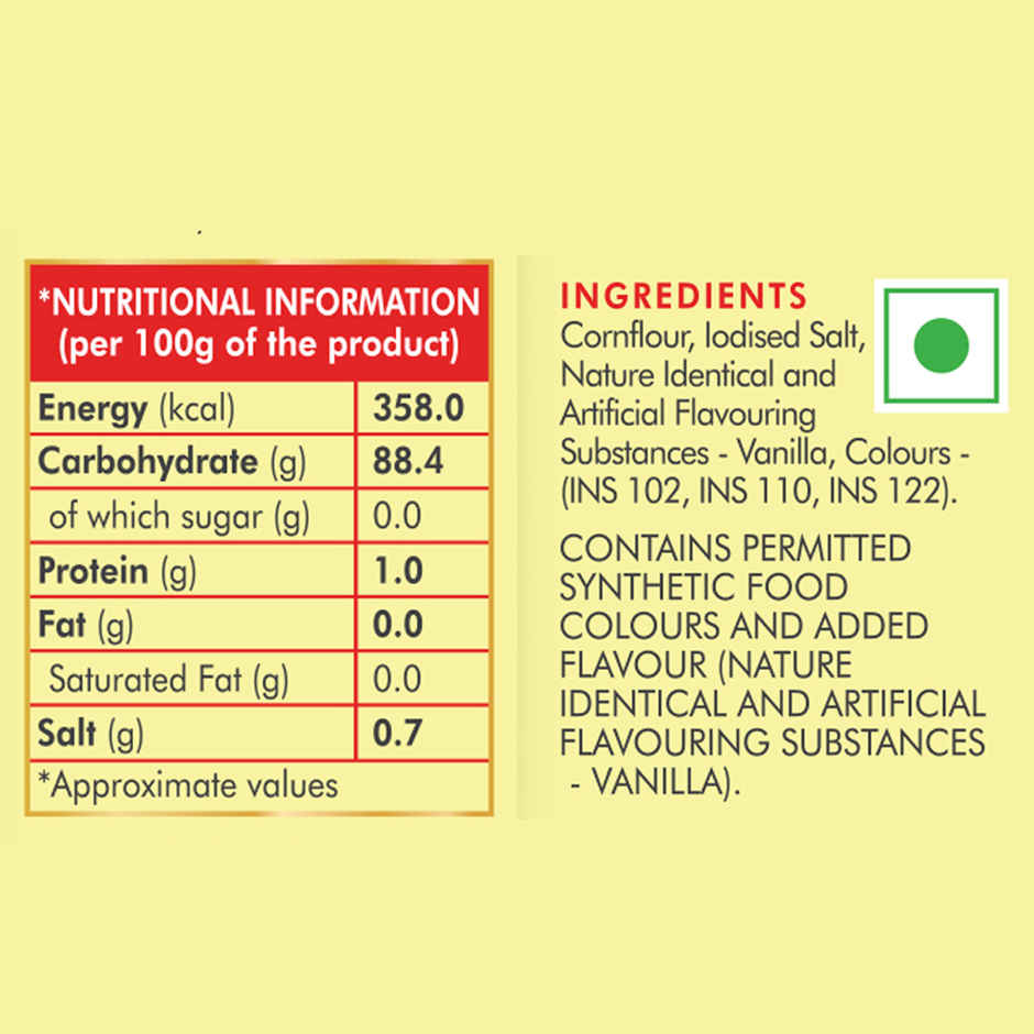 Weikfield Custard Powder Vanilla Flavour Carton